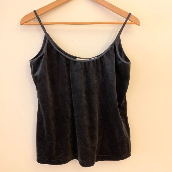 Laura Tyler Tops - Laura Tyler Velour Camisole VTG, Black Size XL